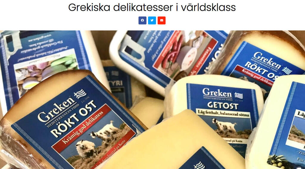 Högsta betyg för nytt sortiment grekiska delikatesser