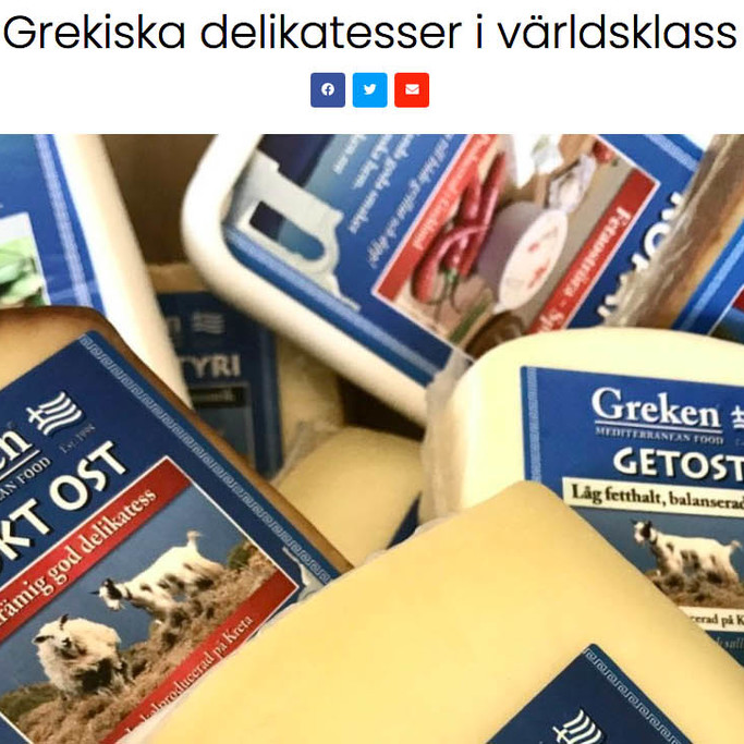 Högsta betyg för nya sortimentet grekiska delikatesser